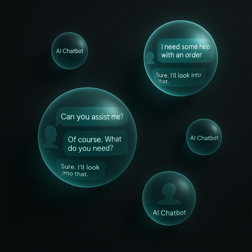 AI Chatbot Demo Interface showing intelligent conversation capabilities
